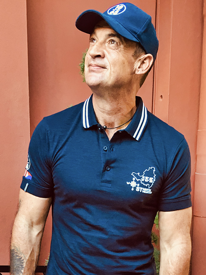 Polo homme Scoutisme Français - modèle bleu